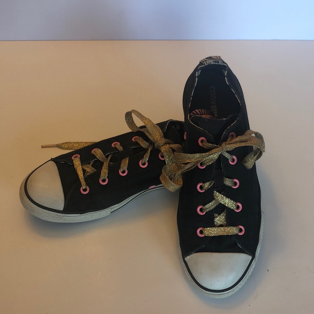 Converse Double Tongue Zebra, Pink Rivets  - 5